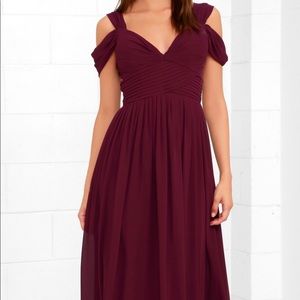 Lulus make me move burgundy formal dress